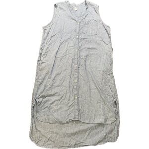 GAP Blue Striped High Low Dress